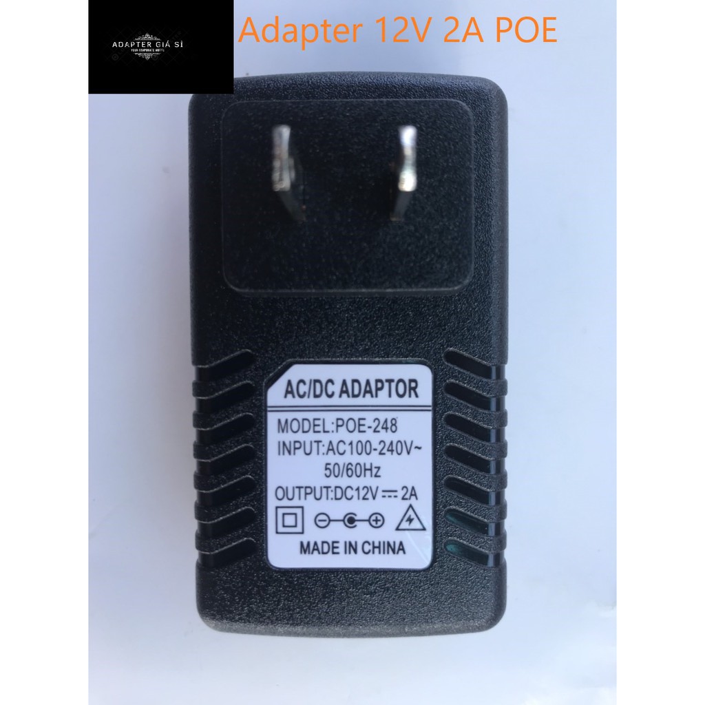 Adapter nguồn POE 12V 2A dùng cho camera IP, modem