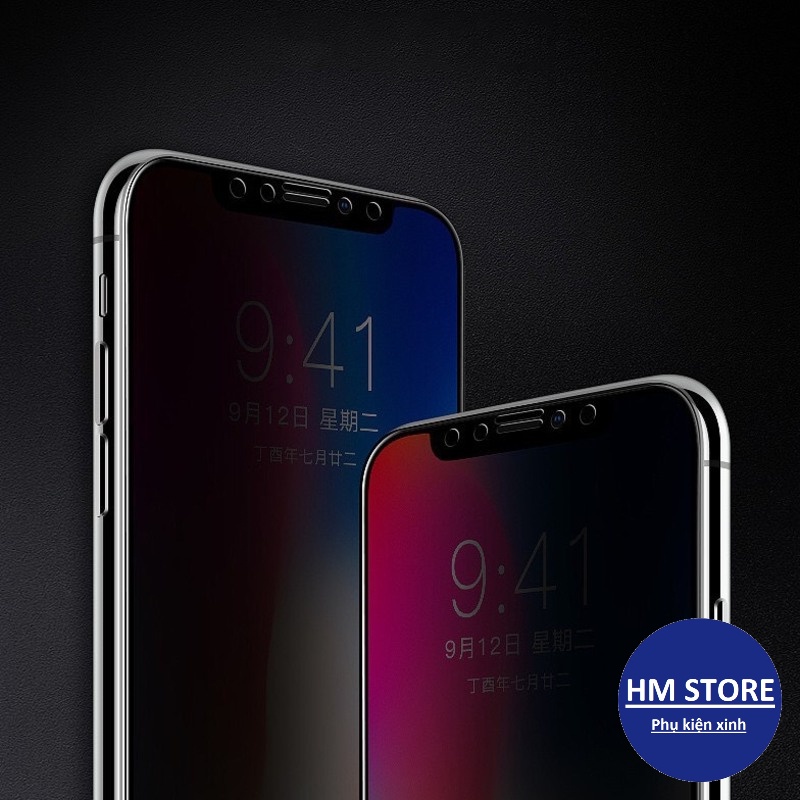 Kính cường lực CHỐNG NHÌN TRỘM full màn hình 6/6plus/6s/6splus/7/7plus/8/8plus/x/xs/11/12/13/14/pro/max/plus/promax