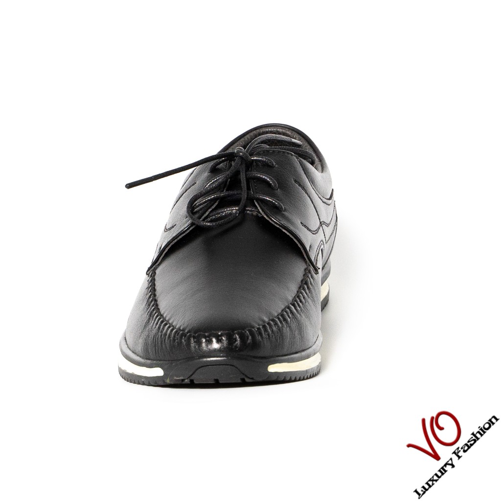 Giày mọi da bò thật màu đen trẻ trung VO Shoes_2997