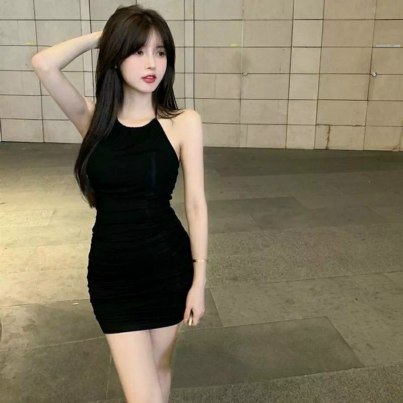 Đầm yếm nữ hót chất thun ôm body siêu hách mông