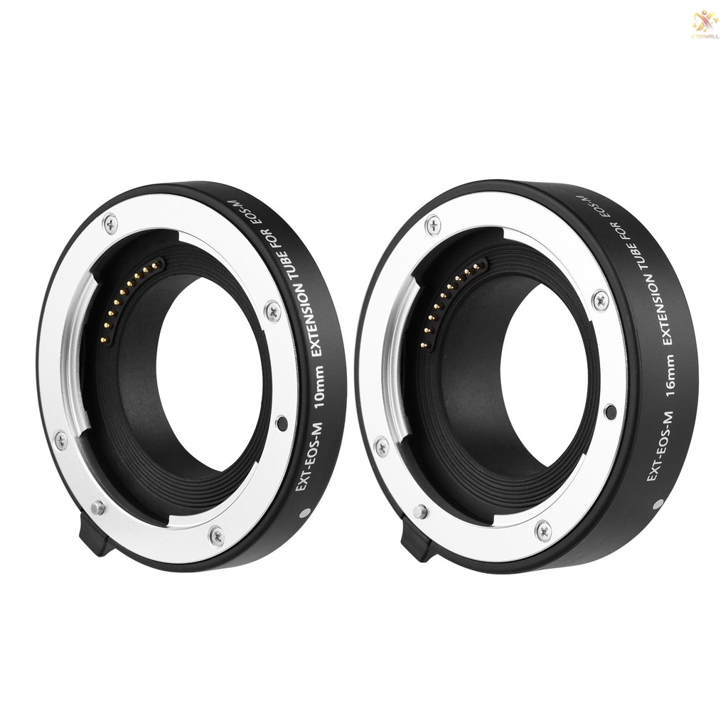ET DG-EOS M Automatic Extension Tube 10mm and 16mm Auto Focus for  EF-M Mount Series Mirrorless Camera and Lens