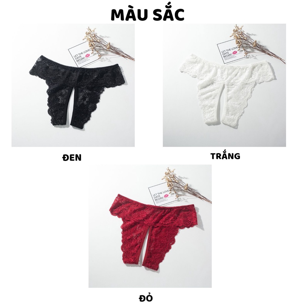Quần Lót Ren cao cấp thiết kế hở đáy thoáng mát sexy MÃ 5009