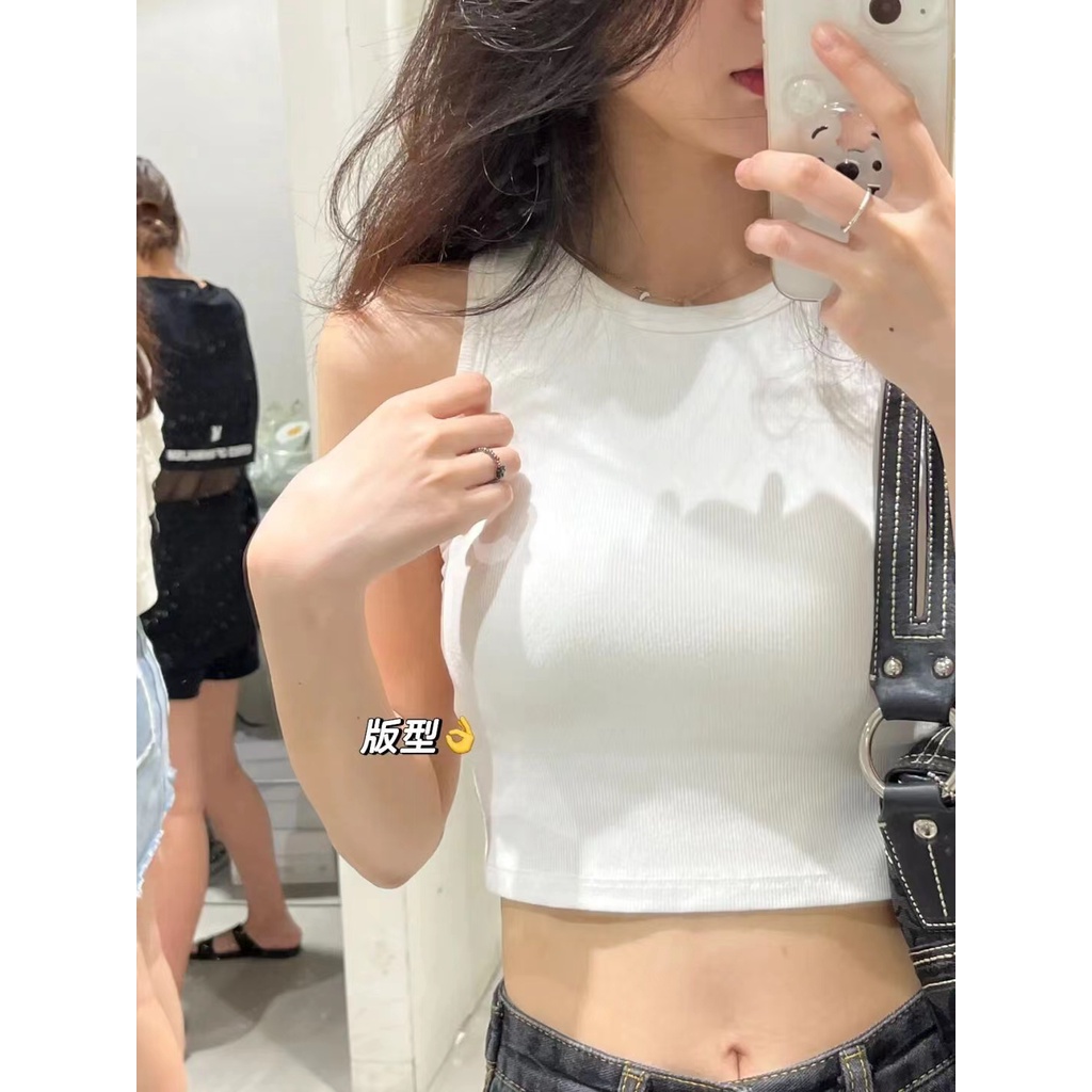 Áo Tank Top Ôm Dáng Có Mút Ngực Thời Trang Quyến Rũ Cho Nữ