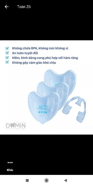 DỤNG CỤ CHO NGƯỜI NGHIẾN RĂNG Chăm Sóc Răng Miệng, Bảo Vệ Răng, Kỹ Thuật Của Nhật (Loại Bỏ Tật Nghiến Răng Khi Ngủ ) 5.0