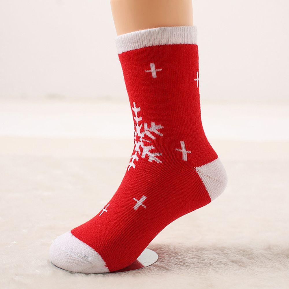 LAYOR1 Set 6 Đôi Tất Cotton Ngắn Hình Ông Già Noel Cho Bé