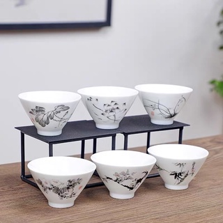 Bộ chén sứ trắng bạch định