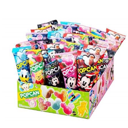Lốc 30 cây Kẹo mút que Mickey Glico Pop Can 13gr Nhật Bản date mới