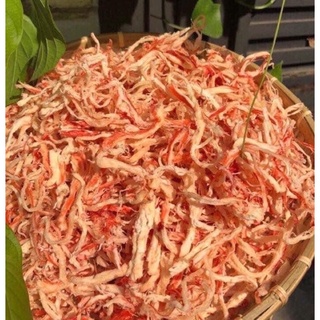 mực xé sợi hấp nước dừa