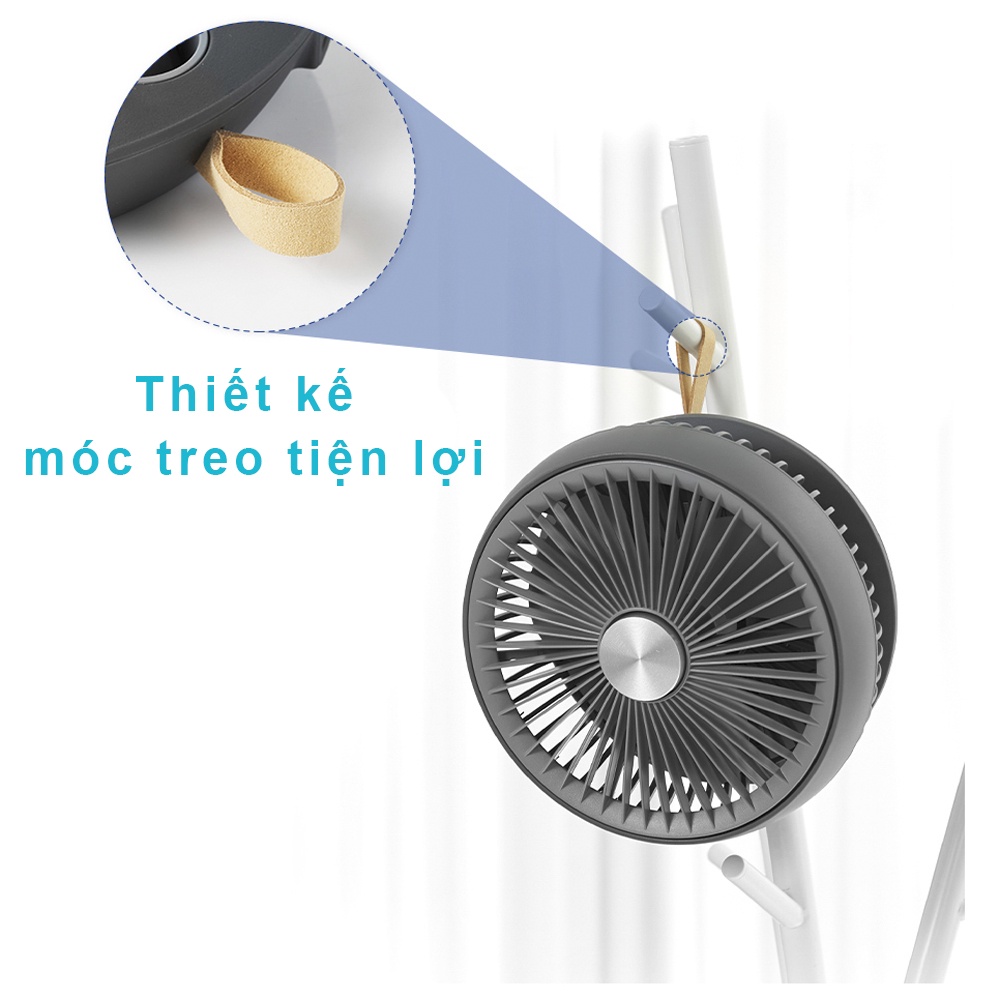 Quạt bàn tích điện gấp gọn mini SOLEUS AIR - Nhập khẩu Hàn quốc