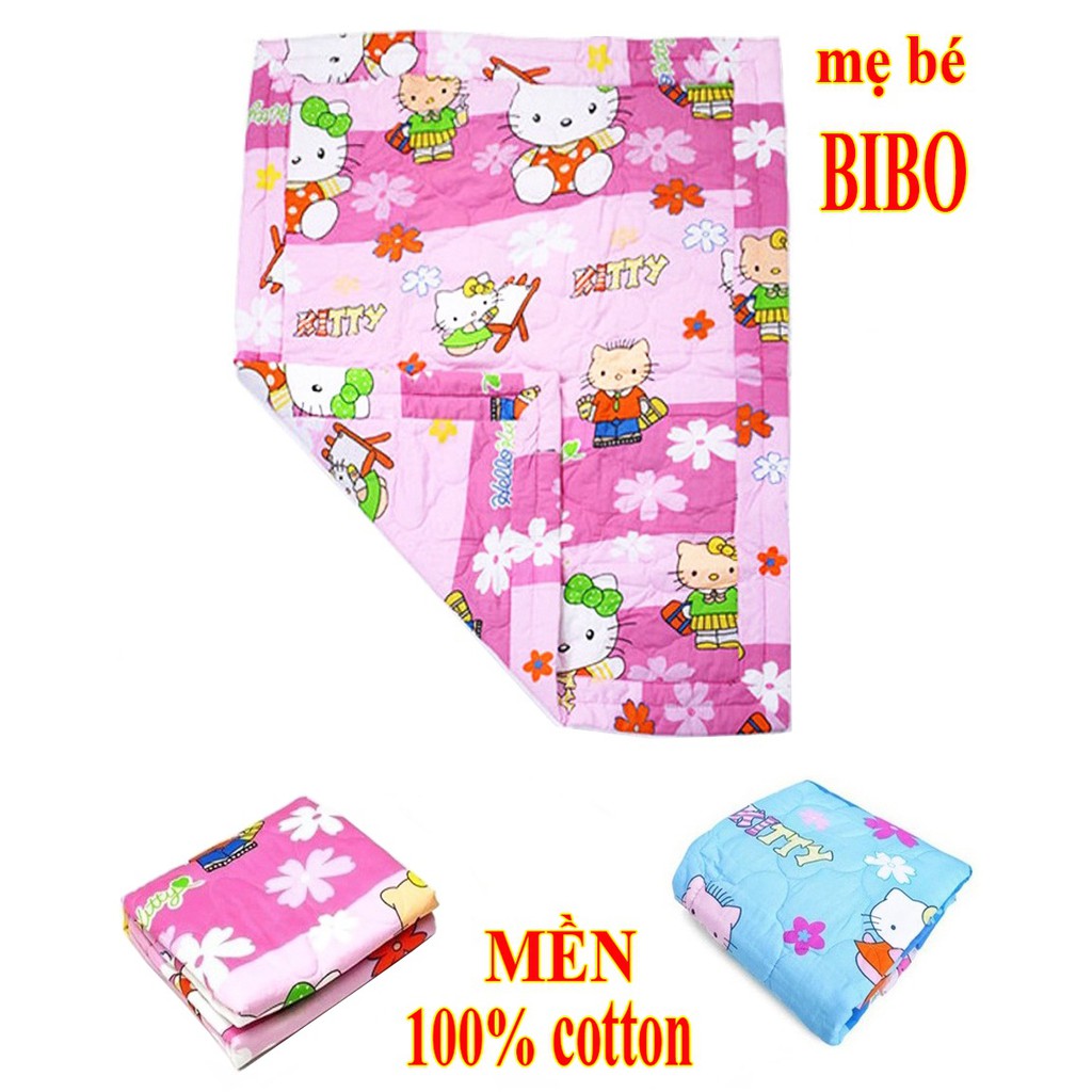 Chăn mền chần bông cho em bé vải Cotton Thắng Lợi họa tiết hoạt hình trẻ em