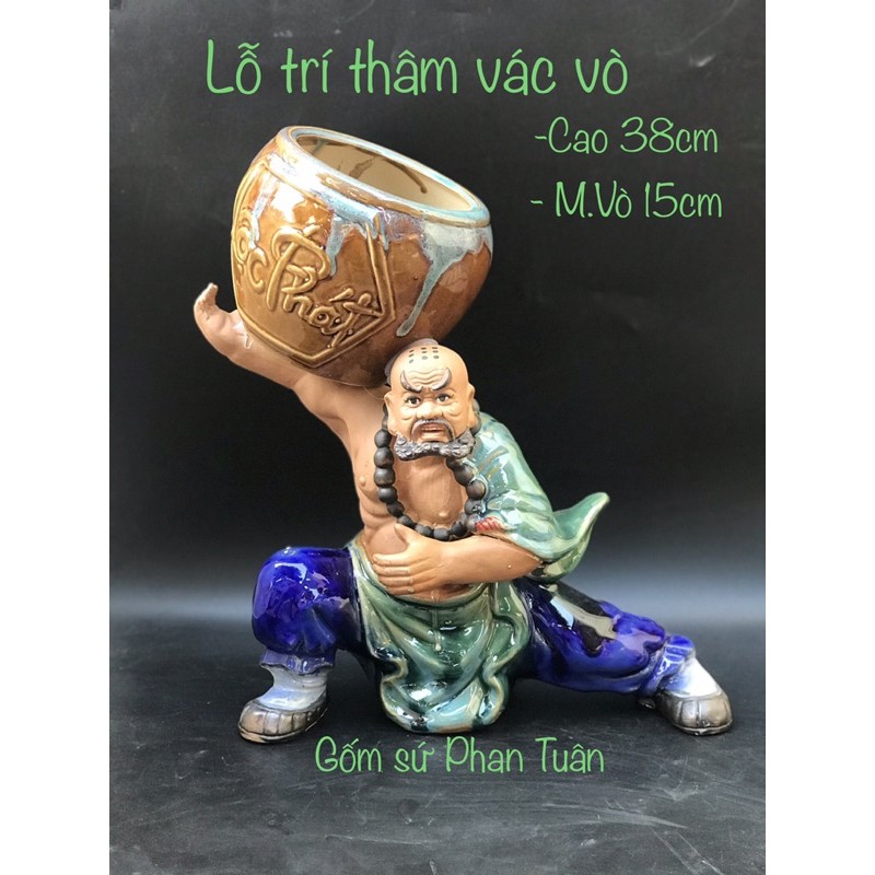 Chậu tượng bonsai Lỗ Trí Thâm vác vò