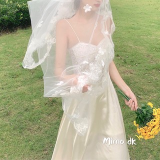 [ORDER] Đầm 2s chụp ảnh lookbook, ảnh cưới mimo dk retro thêu ren satin