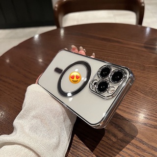 Ốp lưng KST trong viền màu hỗ trợ sạc Magsafe cho iPhone 14 Pro Max, 13, 13 Pro, 13 Pro Max, 12 Pro Max siêu đẹp cao cấp