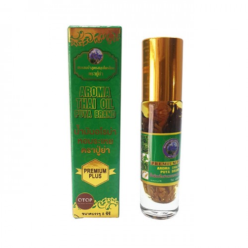 Dầu lăn thảo dược 29 vị - Aroma Thai Oil Puya Brand 8cc