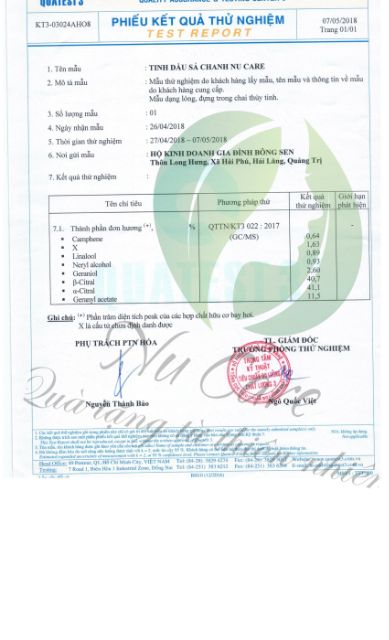 Tinh Dầu Sả Chanh Nguyên Chất an toàn cho mẹ và bé 10ml xông phòng, xông hương, đuổi muỗi, khử mùi NuCare