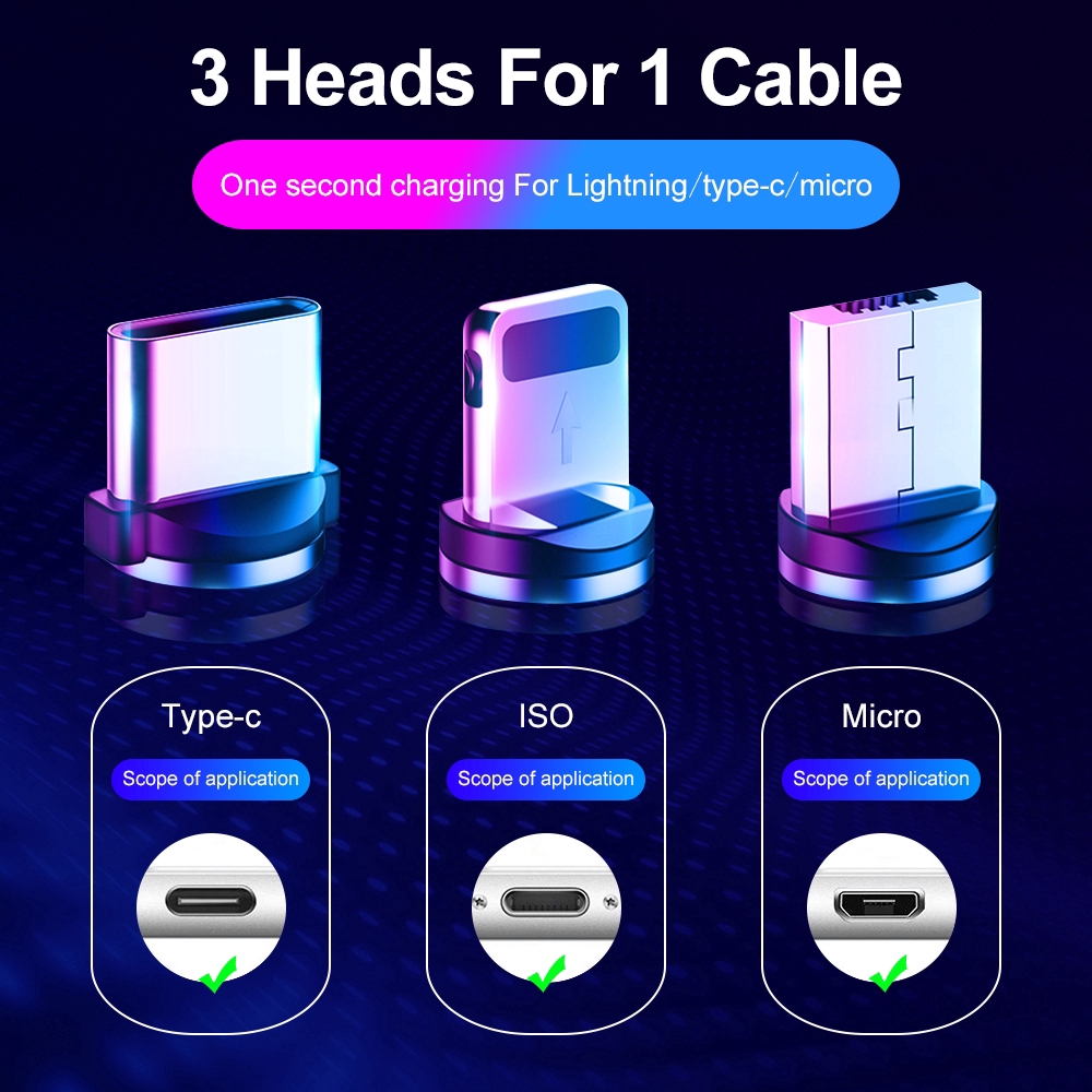 Dây cáp sạc nhanh góc 90 độ thích hợp cho Iphone Ipad Android