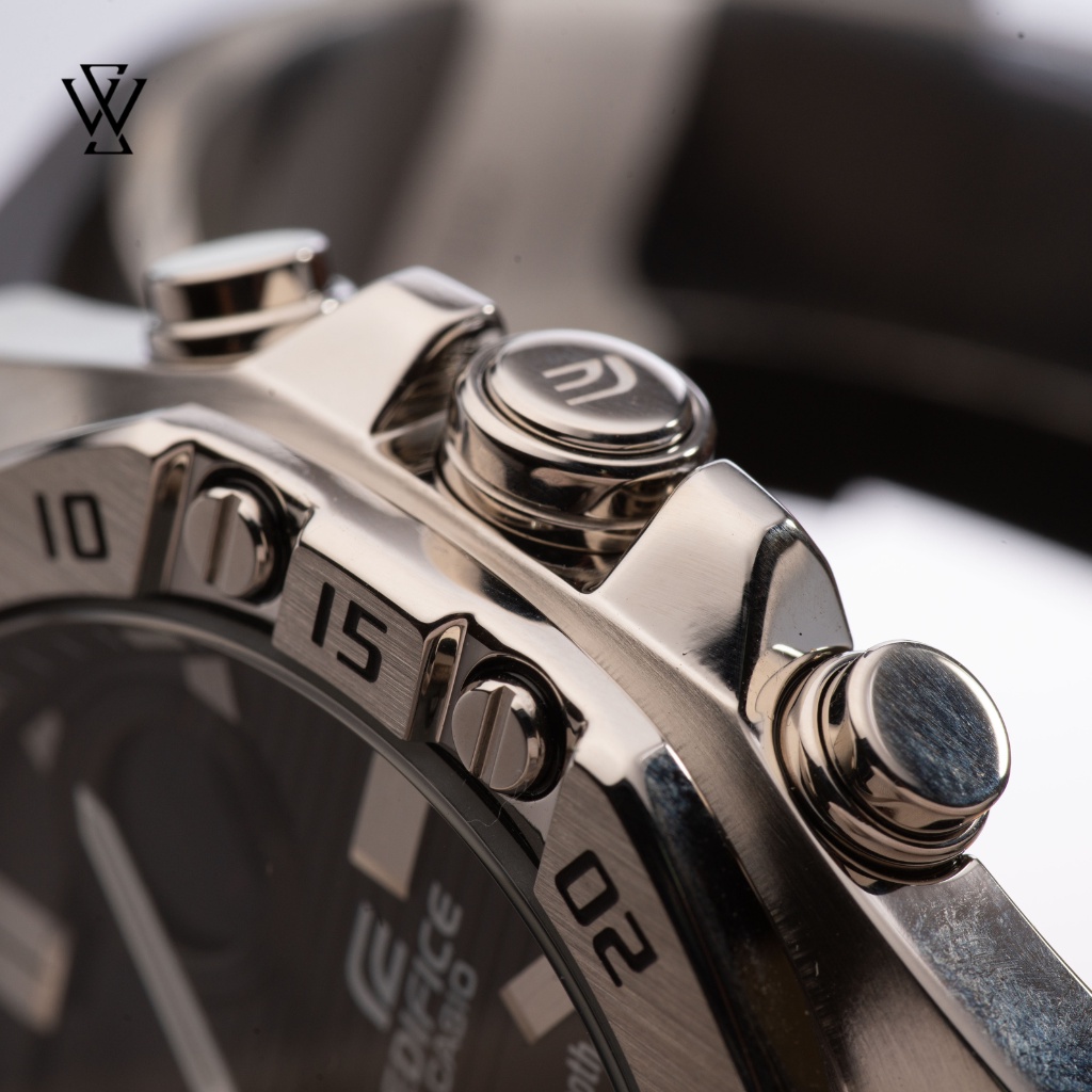 Đồng Hồ Quartz Nam Casio Edifice WATCHSTORE ECB-10P-1ADF, Mặt Kính Khoáng 48.5mm, Dây Cao Su, Vỏ Thép Không Gỉ
