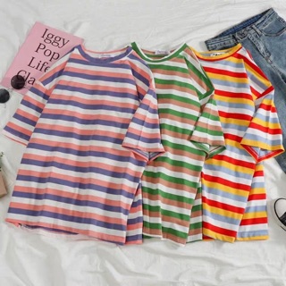 Áo phông unisex kẻ sọc