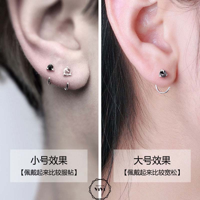 Bông tai nam nữ kiểu móc câu Hook – khuyên tai ViVi_Gift