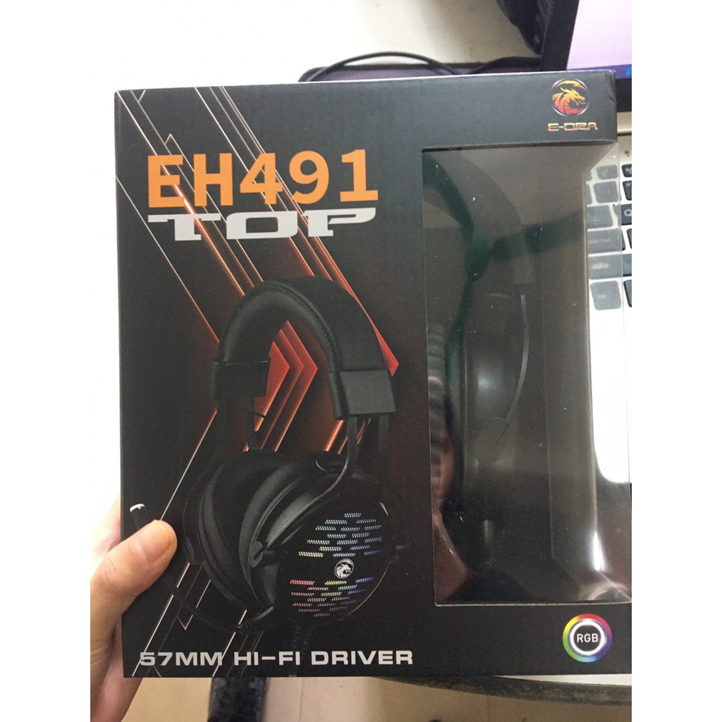 Tai nghe Gaming E-DRA EH491 - Đèn led RGB - Giả lập âm thanh 7.1 - Khung kim loại siêu bền - Bảo hành 12 tháng | BigBuy360 - bigbuy360.vn