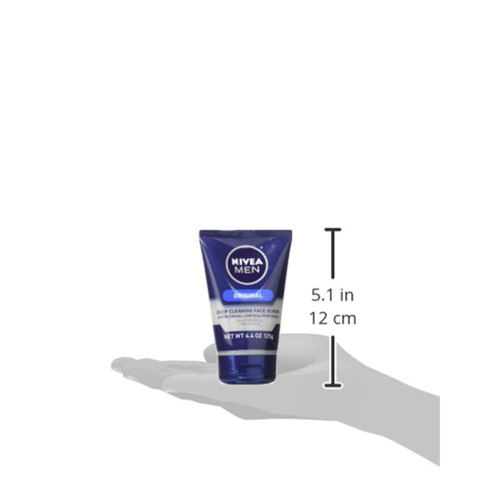Gel rửa mặt dưỡng ẩm & sạch sâu cho nam giới NIVEA Men Maximum Hydration Deep Cleaning Face Scrub 125g (Mỹ)
