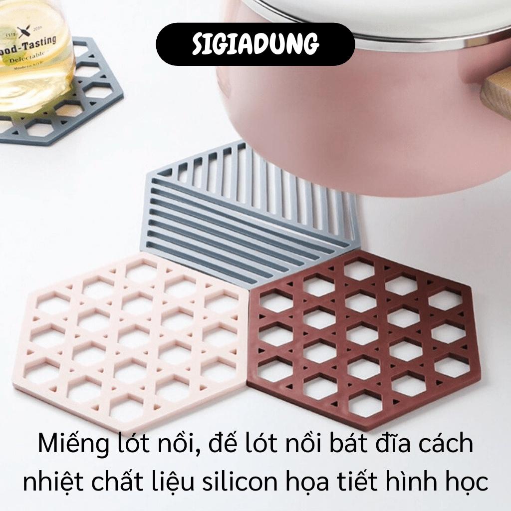 [SGD] Miếng Lót Ly - Đế Lót Nồi, Bát Đĩa Cách Nhiệt Chất Liệu Silicone, Trang Trí Bàn Ăn 9645