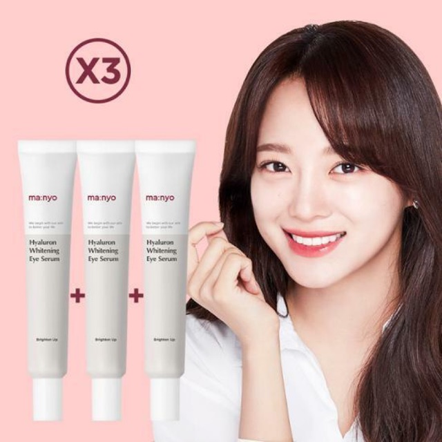 Tinh chất dưỡng mắt, cấp ẩm, mờ thâm quầng mắt Manyo Hyaluron Whitening Eye Serum