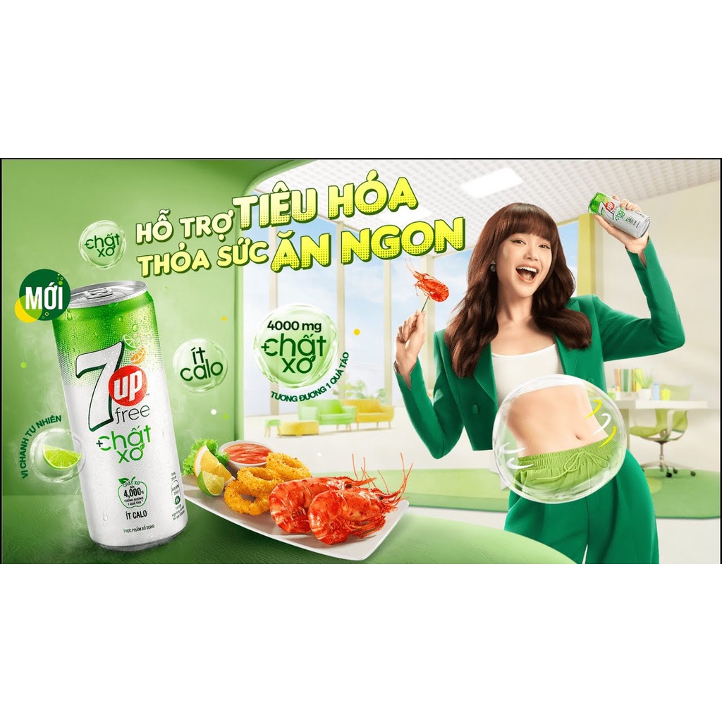 [LON LẺ] 7UP lon đủ vị 330ml