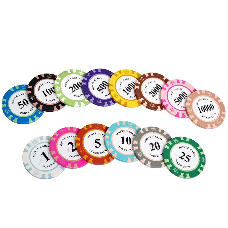 Chip poker ( phỉnh poker ) chất nhựa cao cấp PK 1