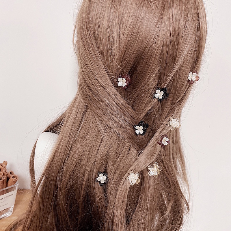 Kẹp Tóc Nhỏ Hình Bông Hoa Đính Ngọc Trai Giả Thời Trang 2022
