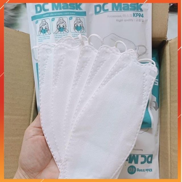 Khẩu Trang 4D Mask DC KF94 Công Nghệ Hàn Quốc 4 Lớp Kháng Khuẩn Vượt Trội