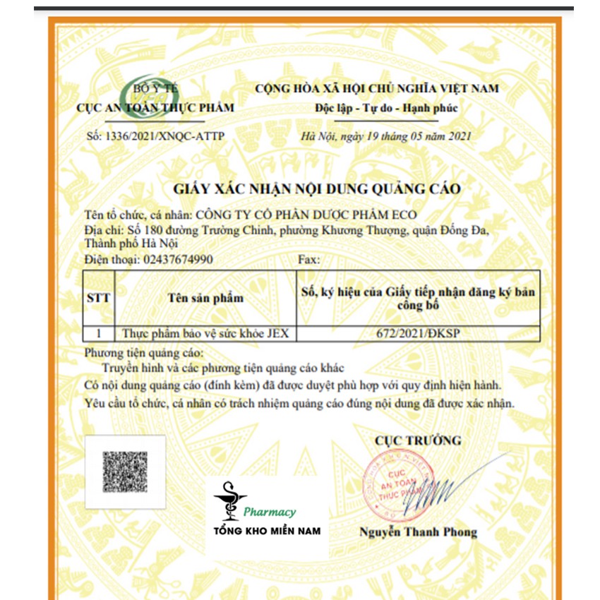 Viên uống Jex - Giúp Giảm Đau & Làm Chậm Quá Trình Thoái Hóa khớp - Yes Pharmacy