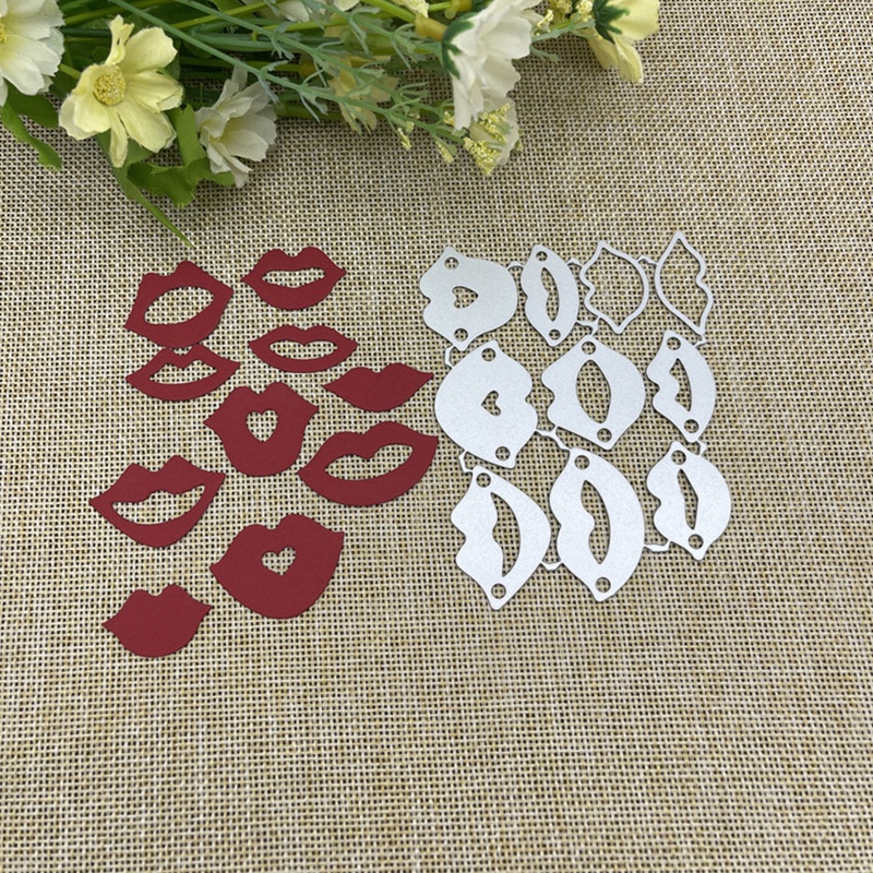 Khuôn Cắt Giấy Kim Loại Hình Đôi Môi Đỏ