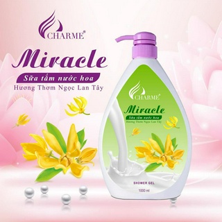 Sữa tắm dưỡng trắng da Miracle 1000ml - Hương Ngọc Lan Tây