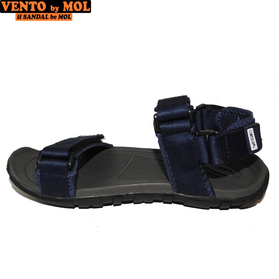 Giày sandal Vento nam 2 quai ngang vải dù có quai hậu tháo rời mang đi học đi biển du lịch NV8302B có big size