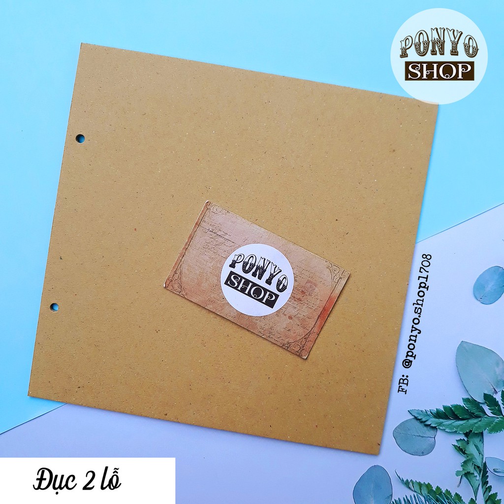 [CÓ SẴN] Khổ Vuông - Bìa cứng làm bìa sổ, bìa Scrapbook 21x21cm