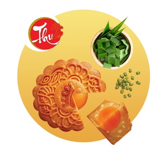 1 bánh thu kinh đô đậu xanh lá dứa 2 trứng đặc biệt