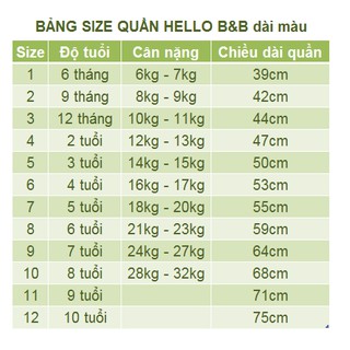 Quần dài HELLO B&B QL0051