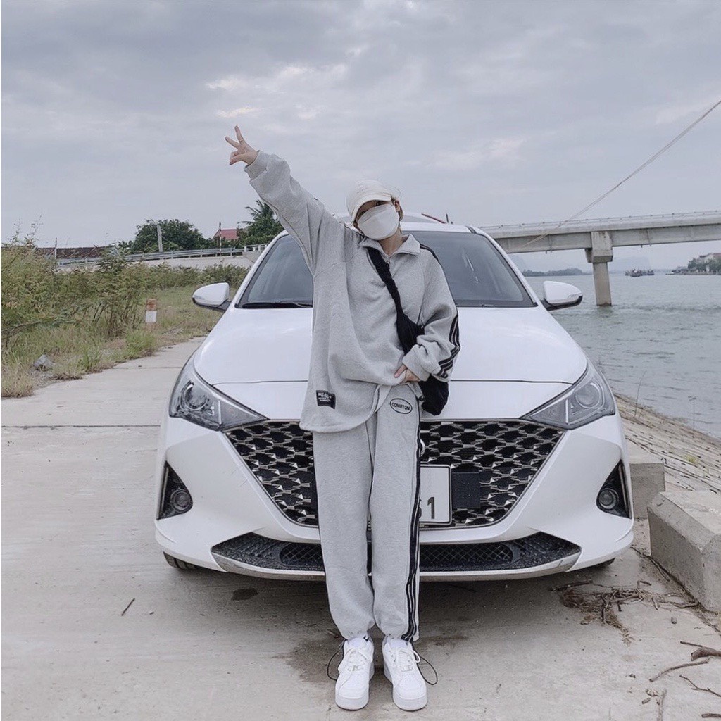 set thể thao nữ 3 sọc ulzzang cổ bẻ🌸Set bộ nỉ thể thao dài tay nam nữ form rộng unisex ROUGH RIDERS🌸 freeship🌸 sale | BigBuy360 - bigbuy360.vn