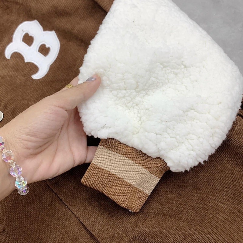 ÁO KHOÁC B NHUNG TĂM PHỐI TAY LÔNG | BigBuy360 - bigbuy360.vn