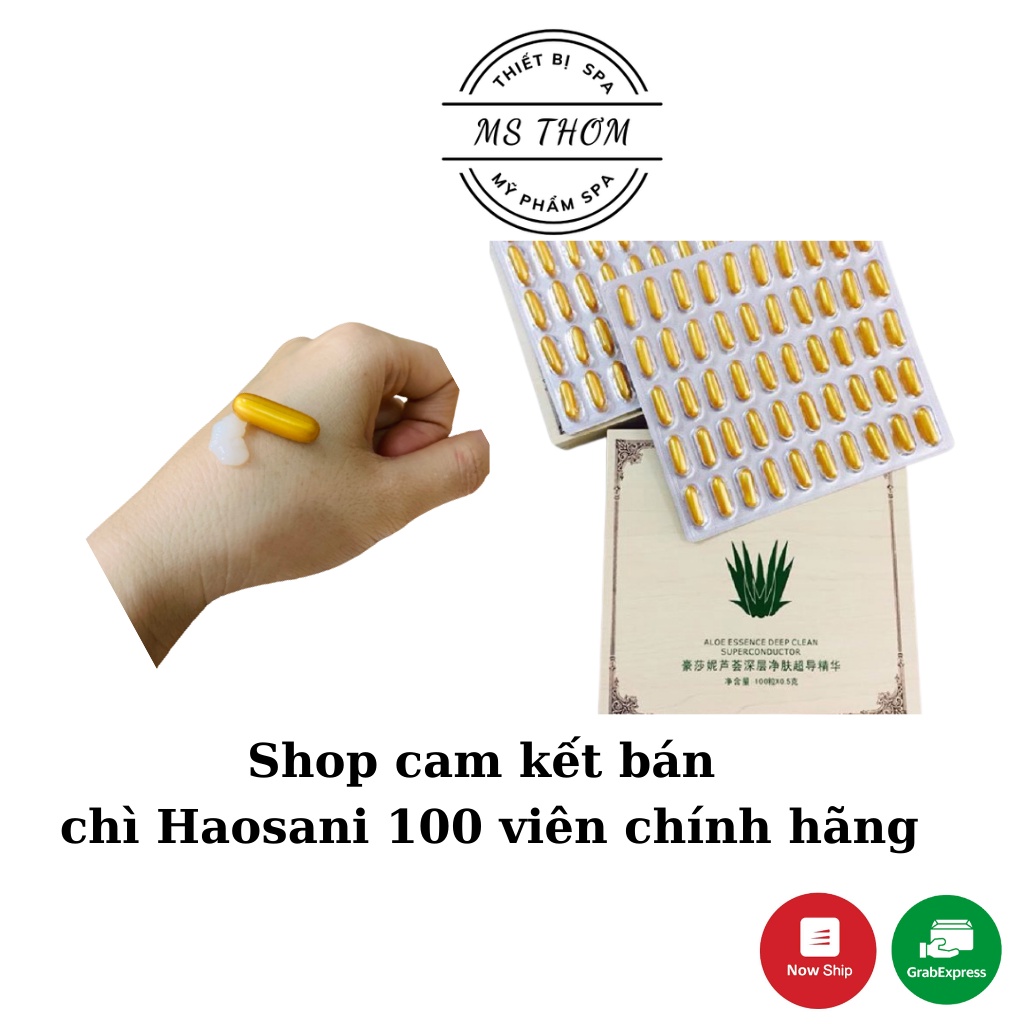 Combo 20 viên chì haosani chính hãng, giúp da sáng mịn, trắng hồng