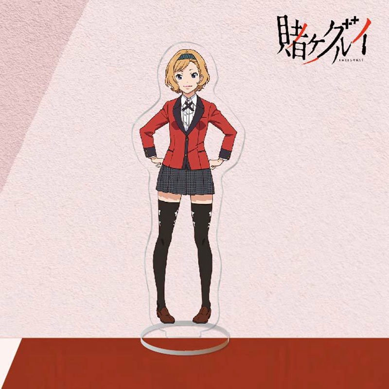 Móc Khóa Mô Hình Anime Kakegurui Đứng Hai Mặt Acrylic Jabami Yumeko Yomoduki Runa