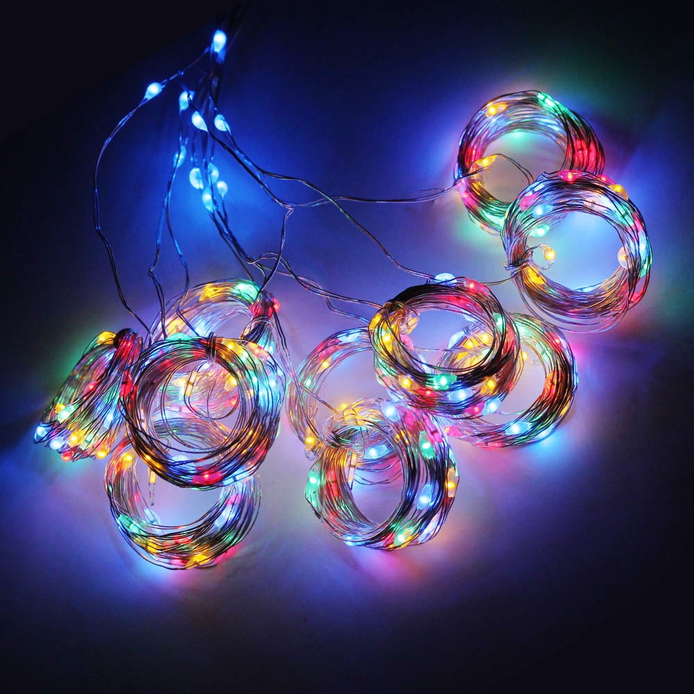 Dây Đèn LED Trang Trí Rèm Cửa 300 LED 3Mx3M Với Điều Khiển Từ Xa 8 Chế Độ Tiện Dụng