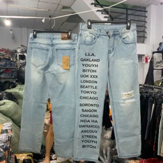 Quần jeans ống rộng
