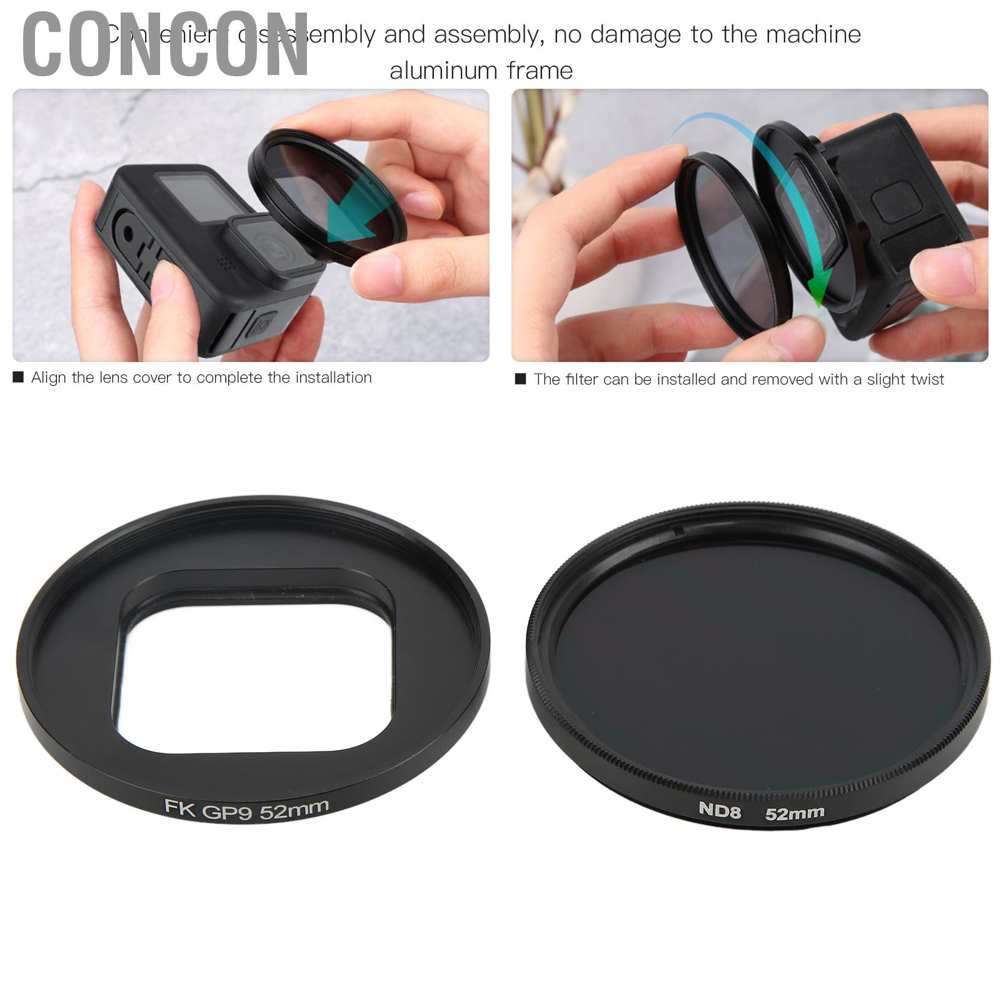 Bộ lọc ống kính máy ảnh 52mm thay thế cho GP HERO 9 10 | BigBuy360 - bigbuy360.vn