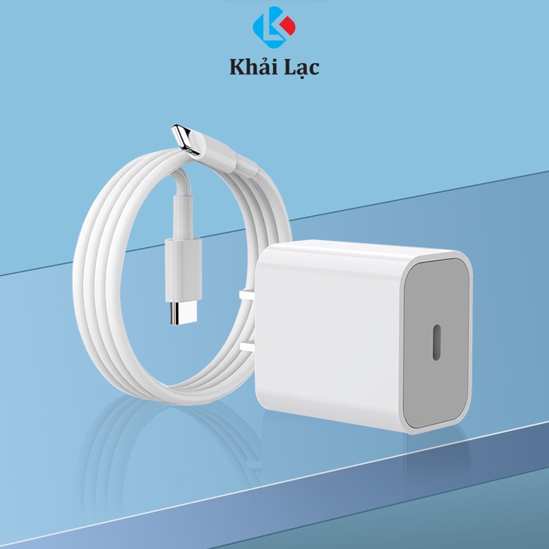 Bộ cáp sạc điện thoại Khải lạc gồm cốc sạc + dây sạc cho điện thoại, Sạc nhanh 18W chip nâng cấp
