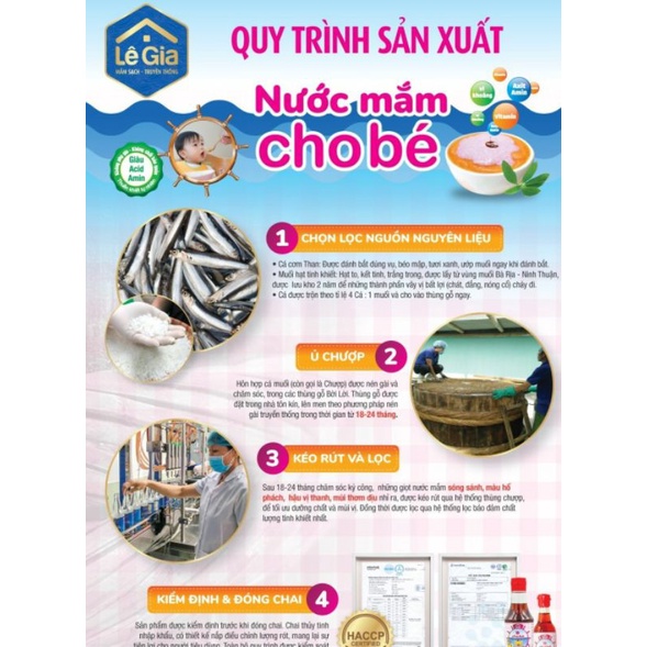 Nước mắm ăn dặm cho bé Lê Gia