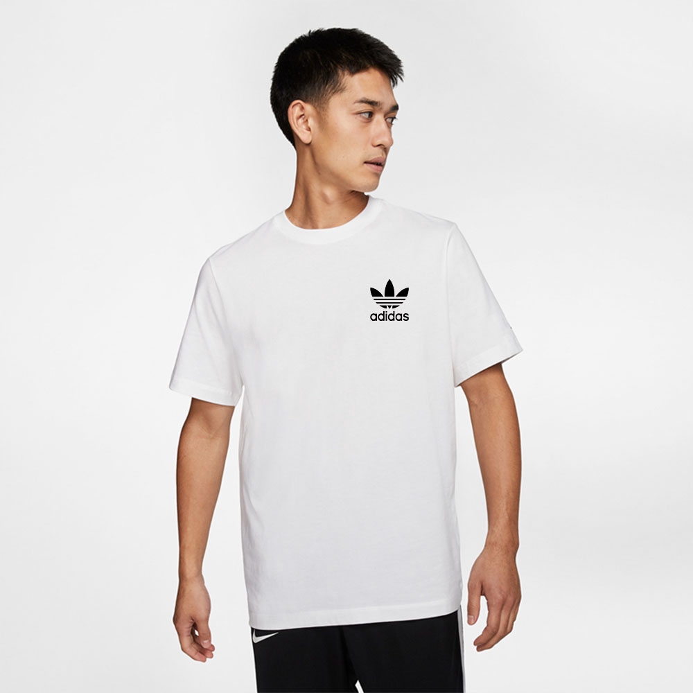 Áo thun 100% Cotton in logo adidas thời trang cho cặp đôi