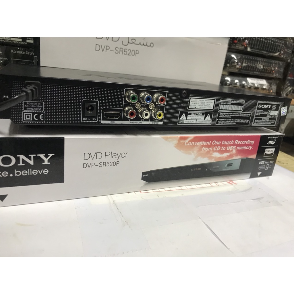 Đầu đĩa DVD HDMI Sony Cao Cấp DVP-SR520P, USB-thẻ nhớ-HDMI