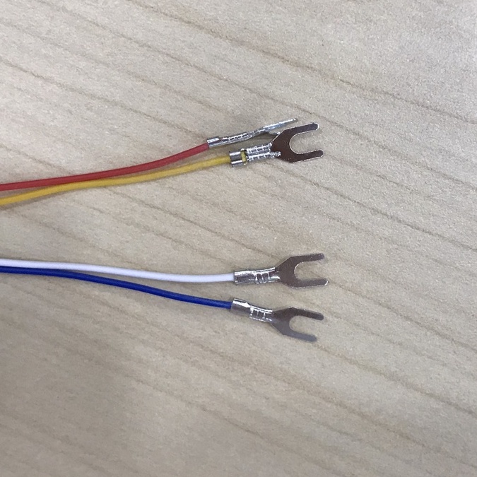 Dây điện 4 lõi nhỏ 1m7 bấm cos chữ U sẵn 2 đầu